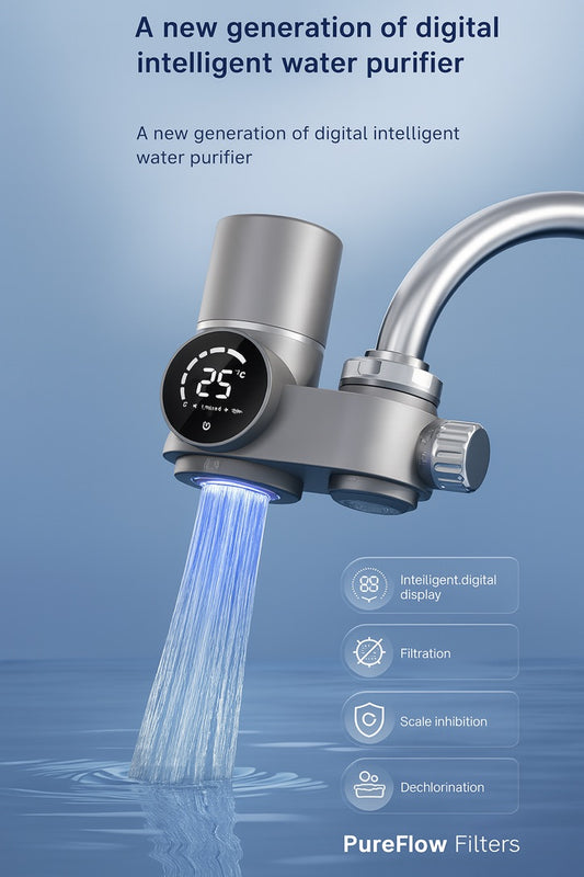 PureFlow Filters – Digital Tap Water Filter with 8-Stage Filtration